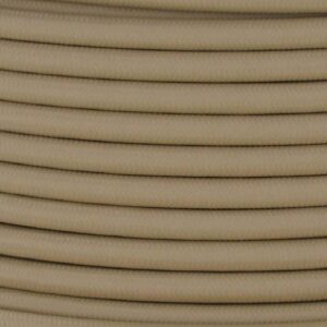 18/3 SJT-B BEIGE NYLON FABRIC CLOTH COVERED LAMP AND LIGHTING WIRE