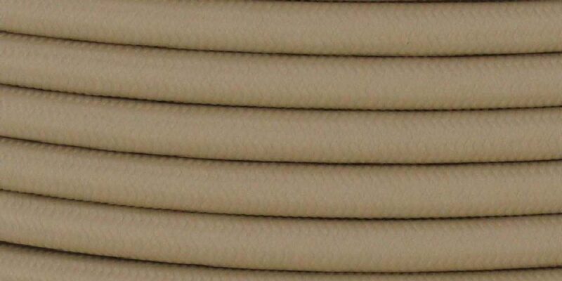 18/3 SJT-B BEIGE NYLON FABRIC CLOTH COVERED LAMP AND LIGHTING WIRE