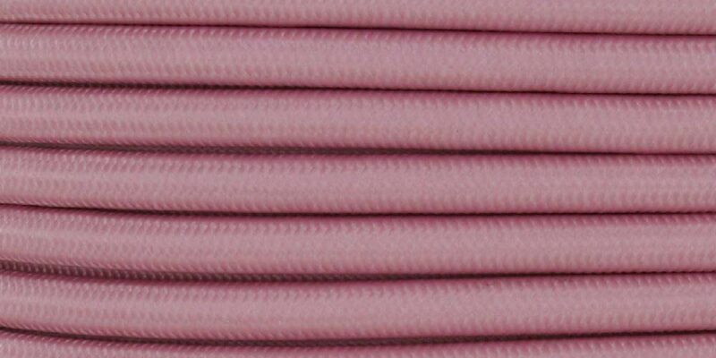 18/3 SJT-B PINK NYLON FABRIC CLOTH COVERED LAMP AND LIGHTING WIRE
